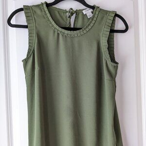 Olive green J. Crew tank size 0